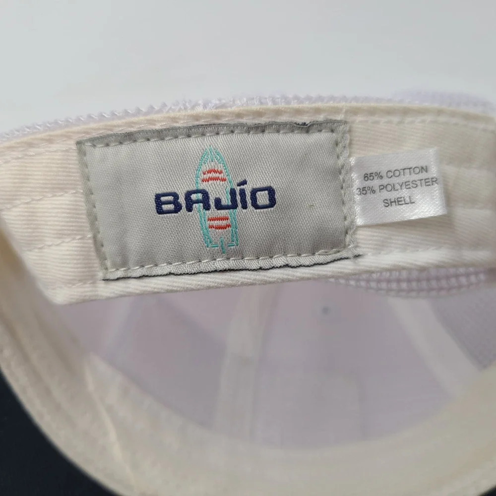 Bajio Hat Snapback Trucker Mesh White Blue Red Fishing Boat Patch Sunglass Brand